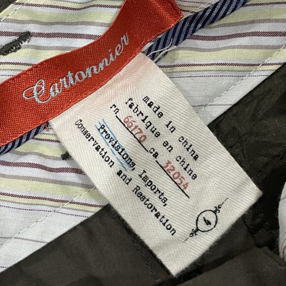 Anthropologie Cartonnier Pants Womens Green Pleated Belted Tie Waist Cuffed Crop - Picture 5 of 14